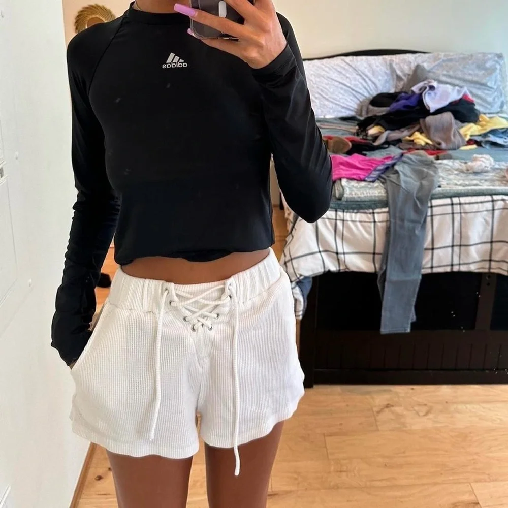 Princess Polly White High Waist Shorts